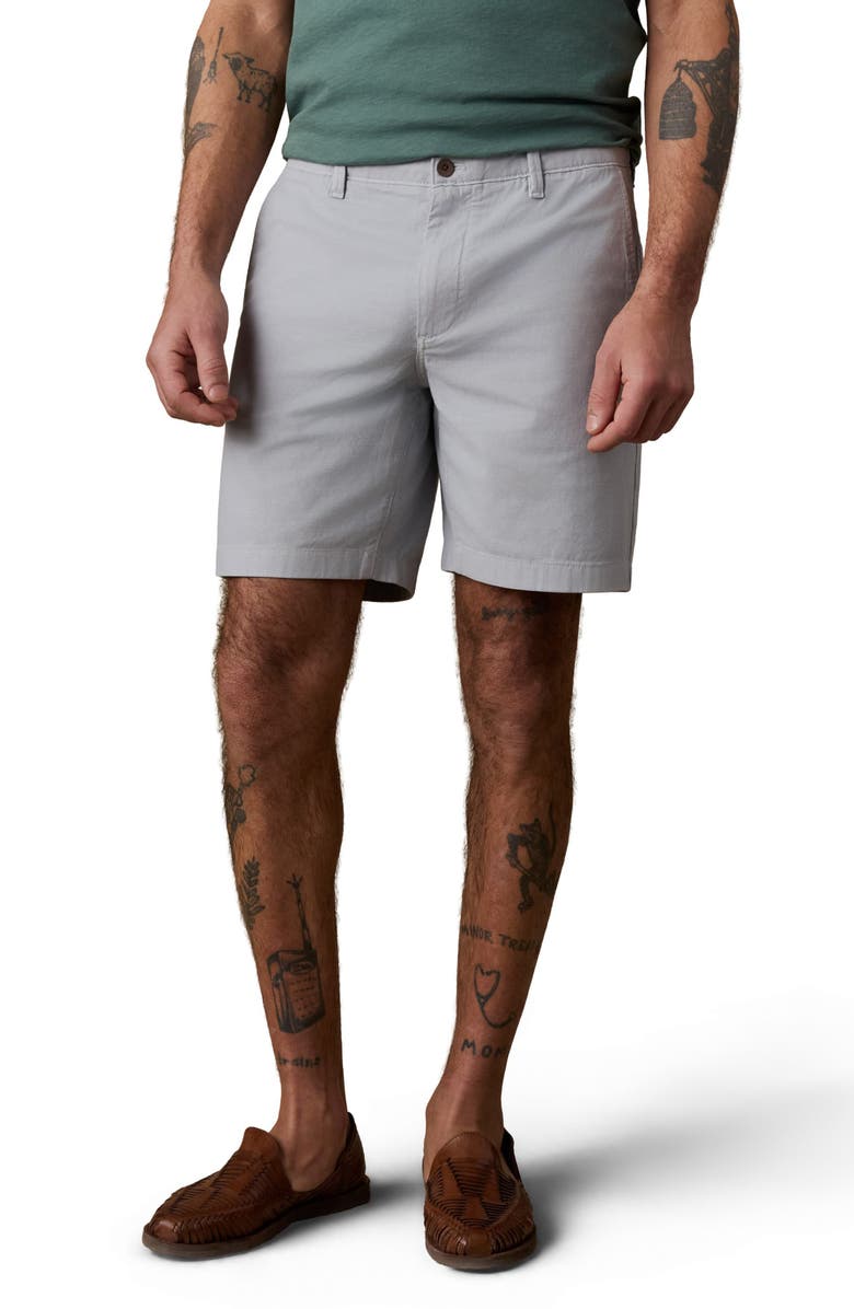 Faherty Essential 8-Inch Chino Shorts, Main, color, Rocky Grey