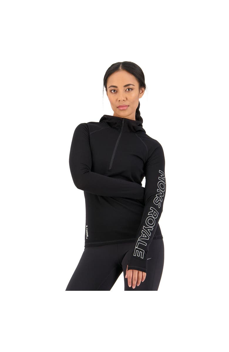 Mons Royale Bella Tech Hooded Top - Women's, Alternate, color, Black