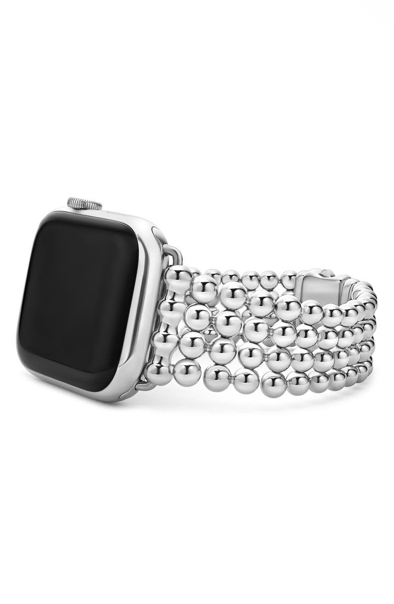 LAGOS Smart Caviar Apple Watch<sup>®</sup> Watchband, Alternate, color, Silver