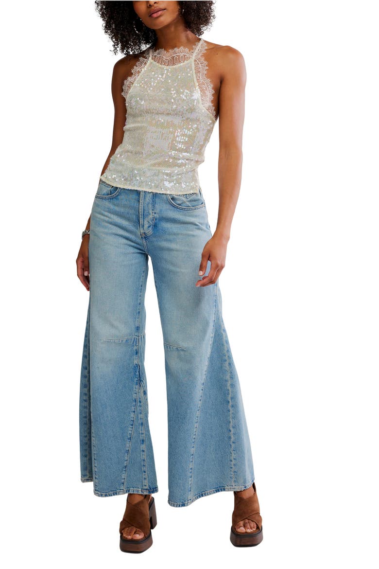 Take Me Away Sequin & Lace Tank, Alternate, color, ICICLE COMBO