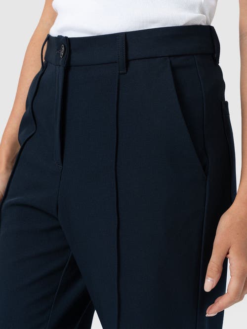 Saint + Sofia Harlow Straight Leg Pant In Blue