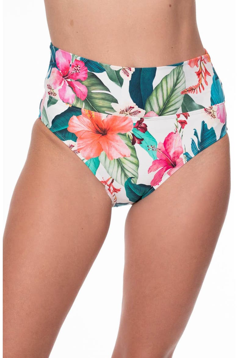 Barbara Convertible Bikini Bottoms, Alternate, color, WHITE MULTI