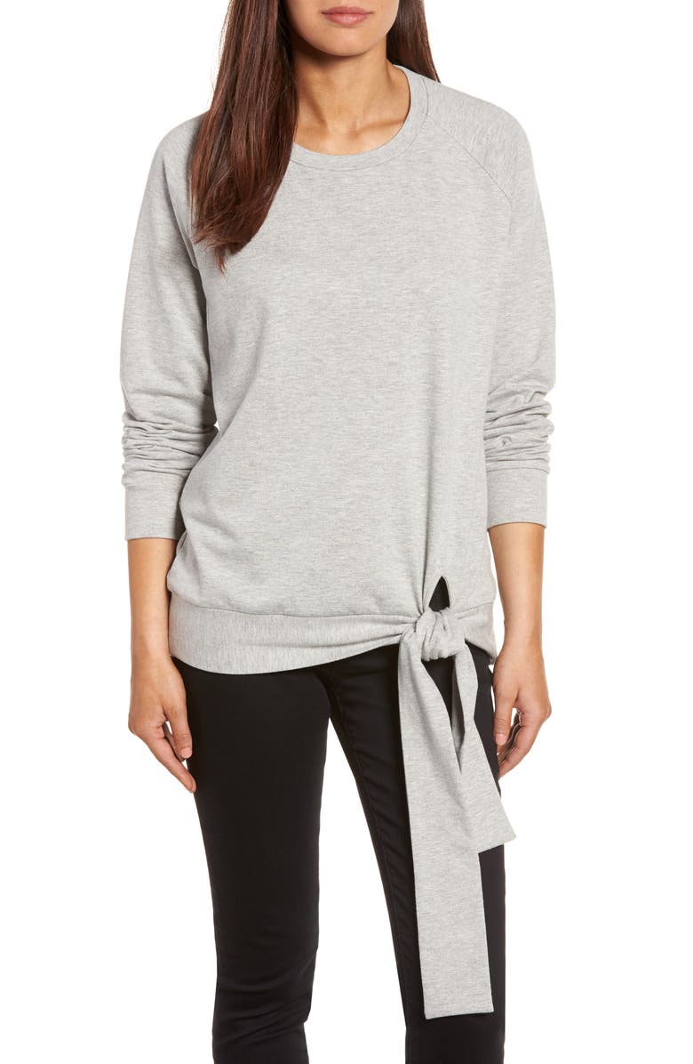 Caslon<sup>®</sup> Tie Knot Sweatshirt, Main, color,