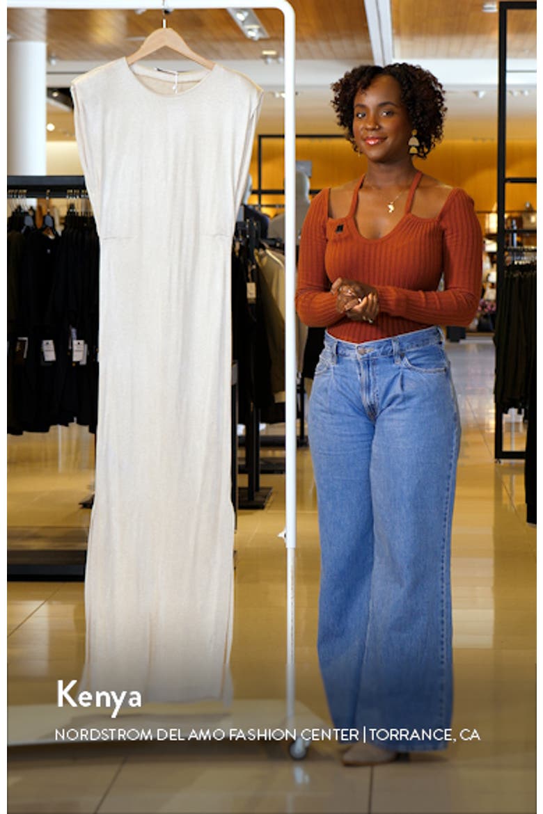 Sleeveless Jersey Maxi Dress video