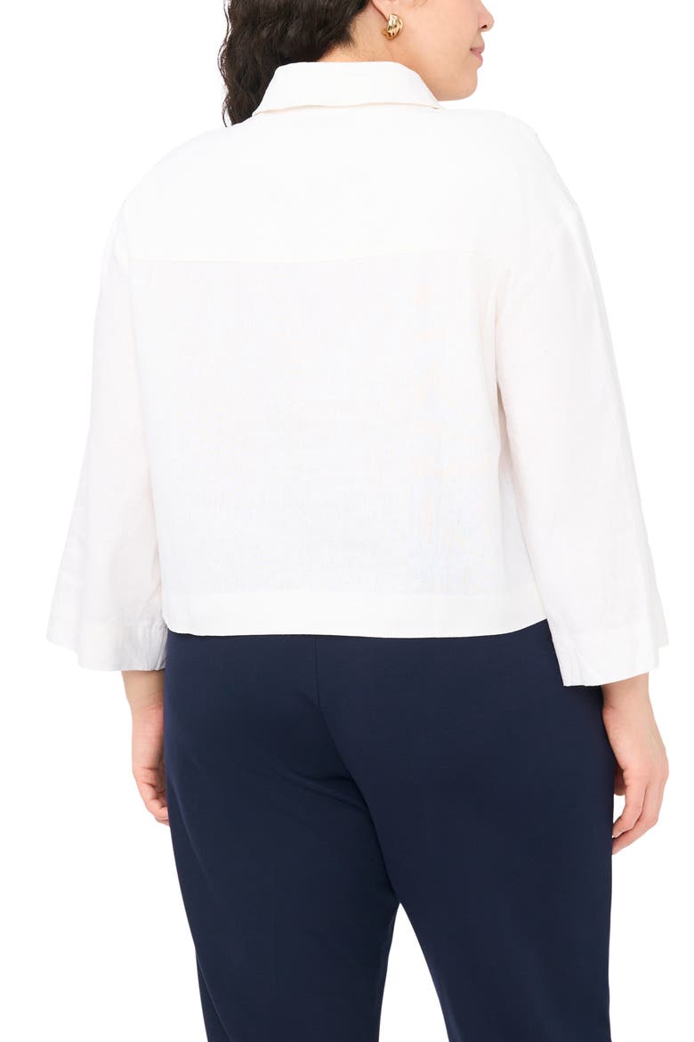 Sequin Embroidered Button-Up Top, Alternate, color, NEW IVORY