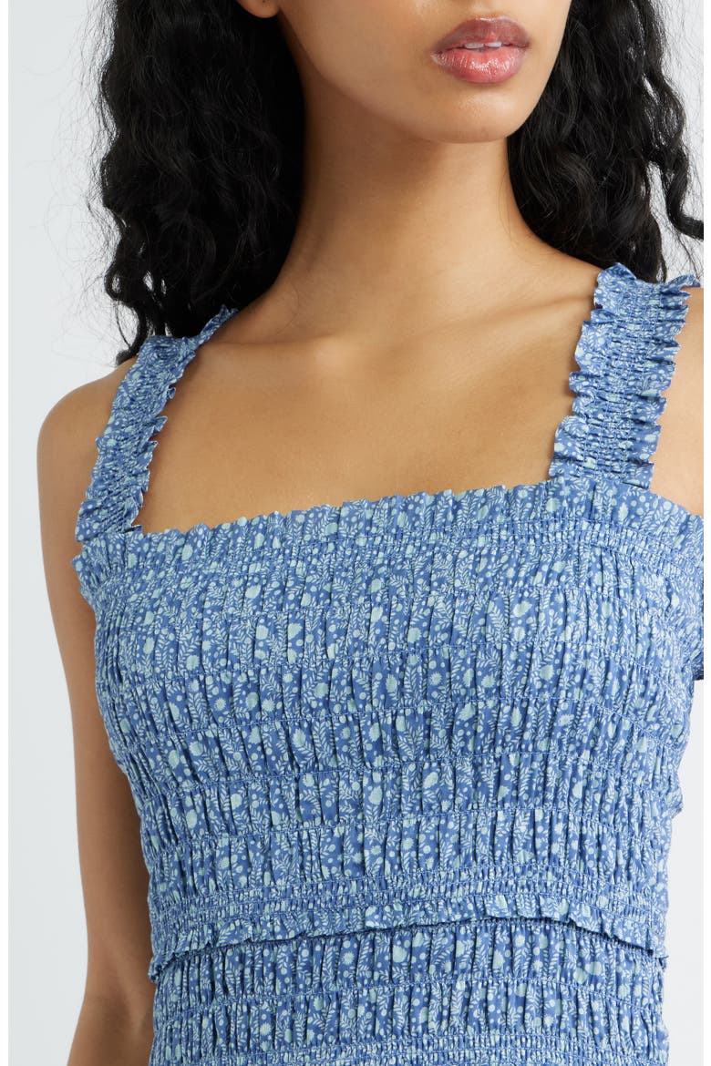The Azalea Mini Nap Minidress, Alternate, color, DITSY THISTLE BLUE