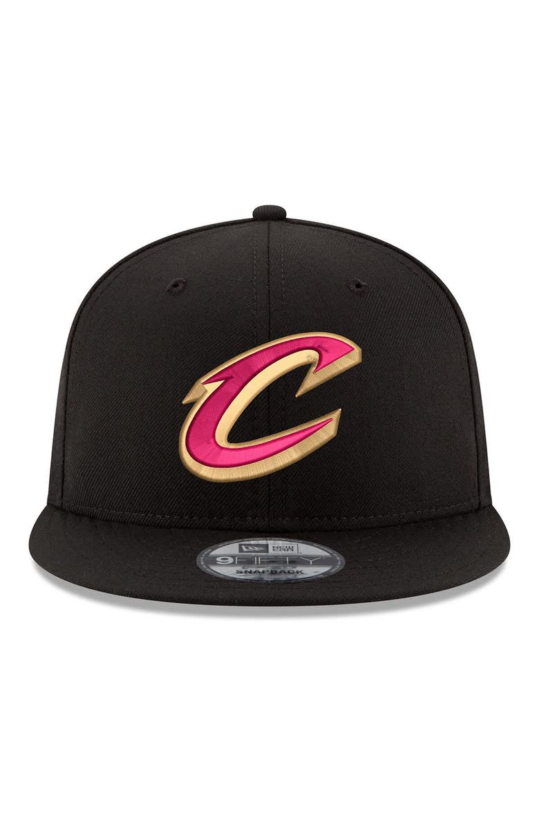 New Era Men's New Era  Black Cleveland Cavaliers 2026 NBA Playoffs 9FIFTY Snapback Hat, Alternate, color, Black