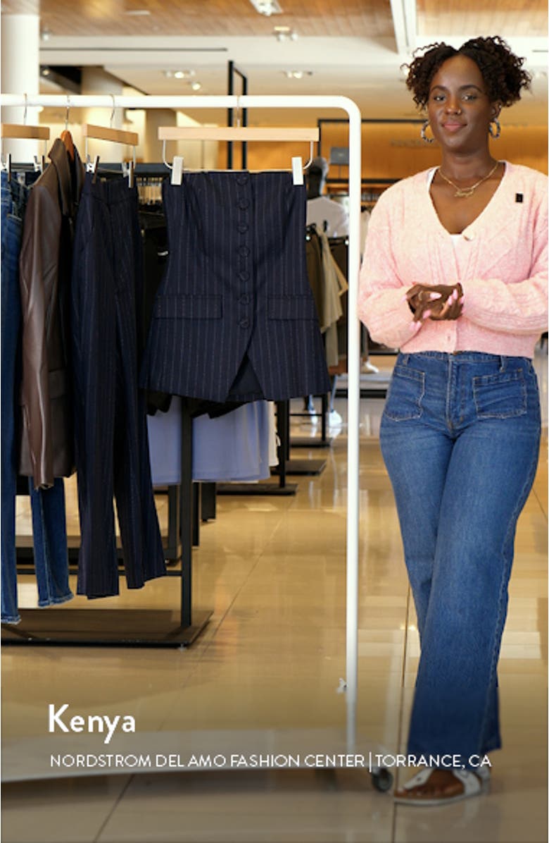 The Phoebe Pinstripe Bustier Top, sales video thumbnail