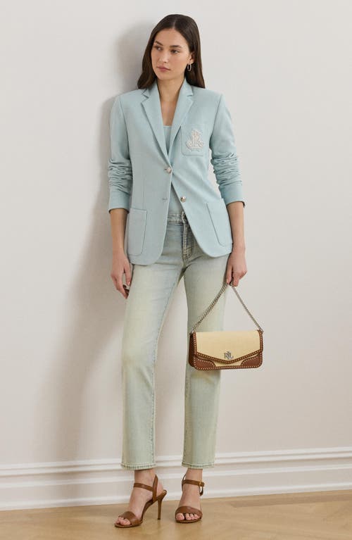Shop Ralph Lauren Lauren  Mid Rise Ankle Straight Leg Jeans In Stella Wash