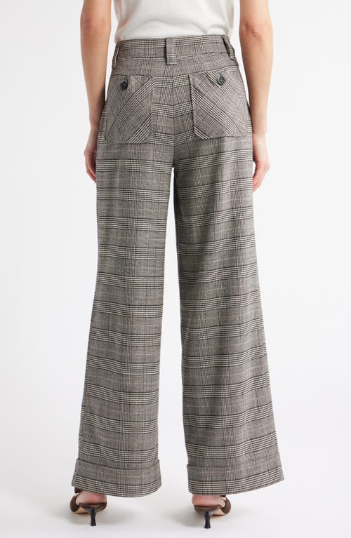 Wit & Wisdom Skyrise Glen Plaid Pleated Wide Leg Trousers