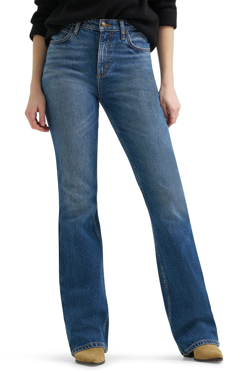 Lee High Waist Bootcut Jeans, Main, color, Crystal Clear