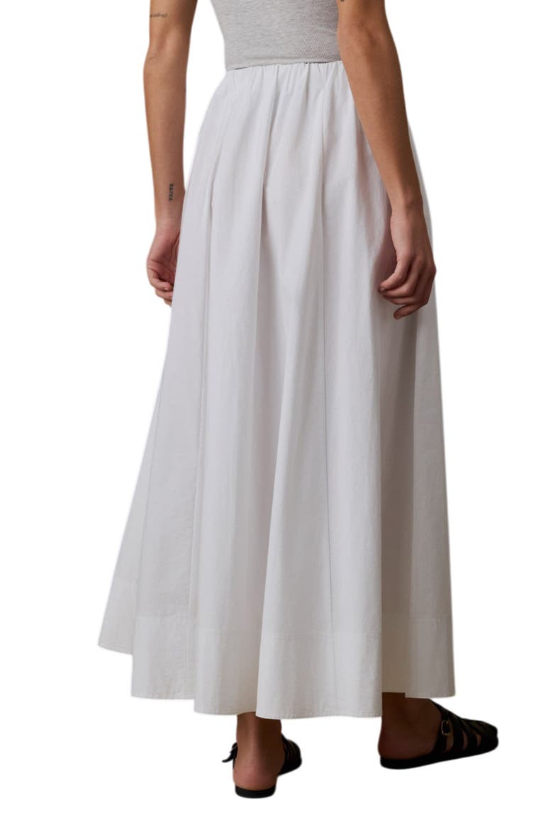 Coastal Poplin Maxi Skirt, Alternate, color, WHITE