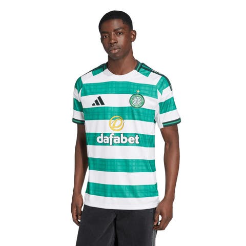 Men's adidas  White Celtic 2025/26 Home Replica Jersey
