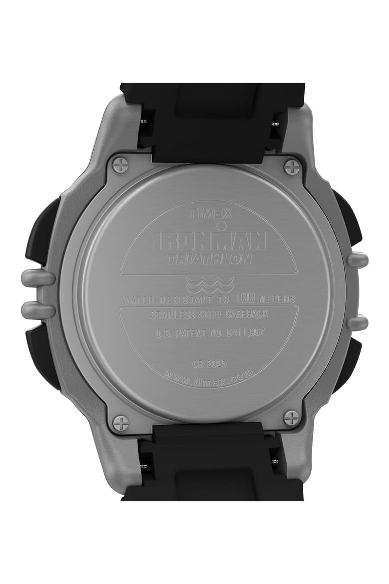 Ironman® Flix Digital 100-Lap Synthetic Strap Watch, 42mm, Alternate, color, BLACK