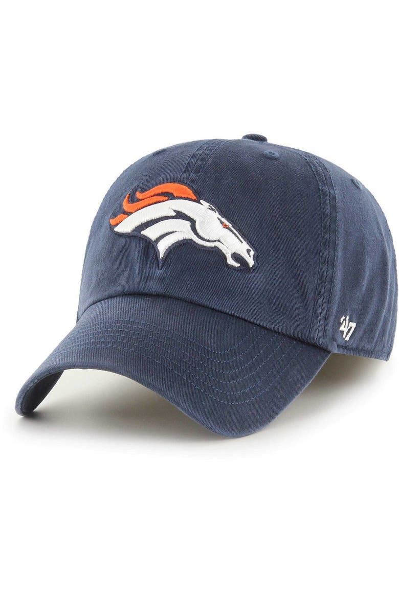 Men's '47 Navy Denver Broncos Franchise Logo Fitted Hat, Main, color, Navy