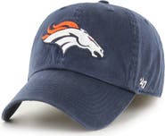 '47 Men's '47 Navy Denver Broncos Franchise Logo Fitted Hat