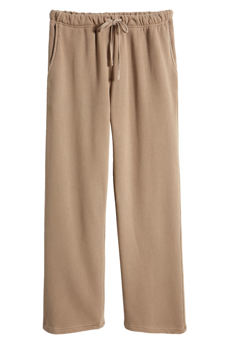 Core Organic Cotton Straight Leg Sweatpants, Alternate, color, VINTAGE BROWN