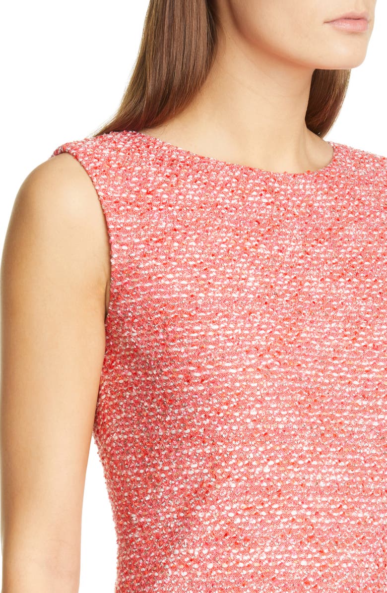 St. John Collection Marled Space Dyed Tweed Knit Dress, Alternate, color, 