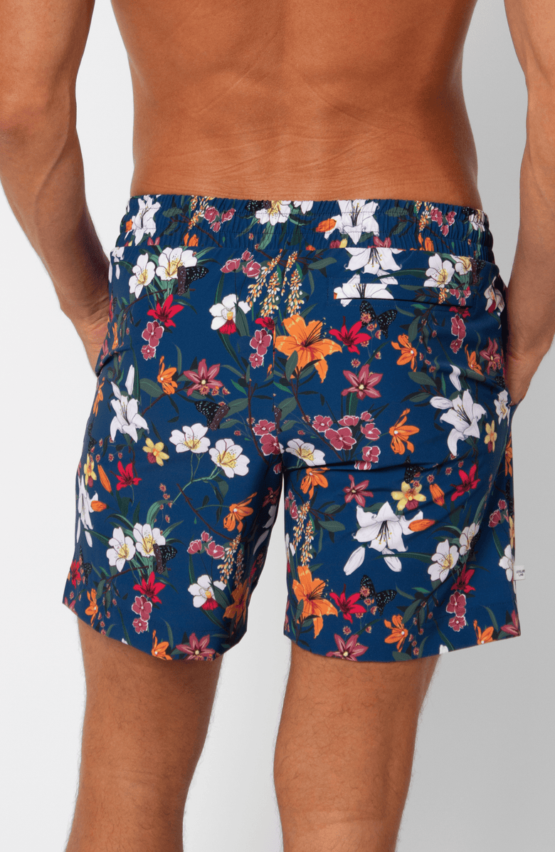 LEISURE LAB Coastal Bloom Swim Trunk, Alternate, color, 