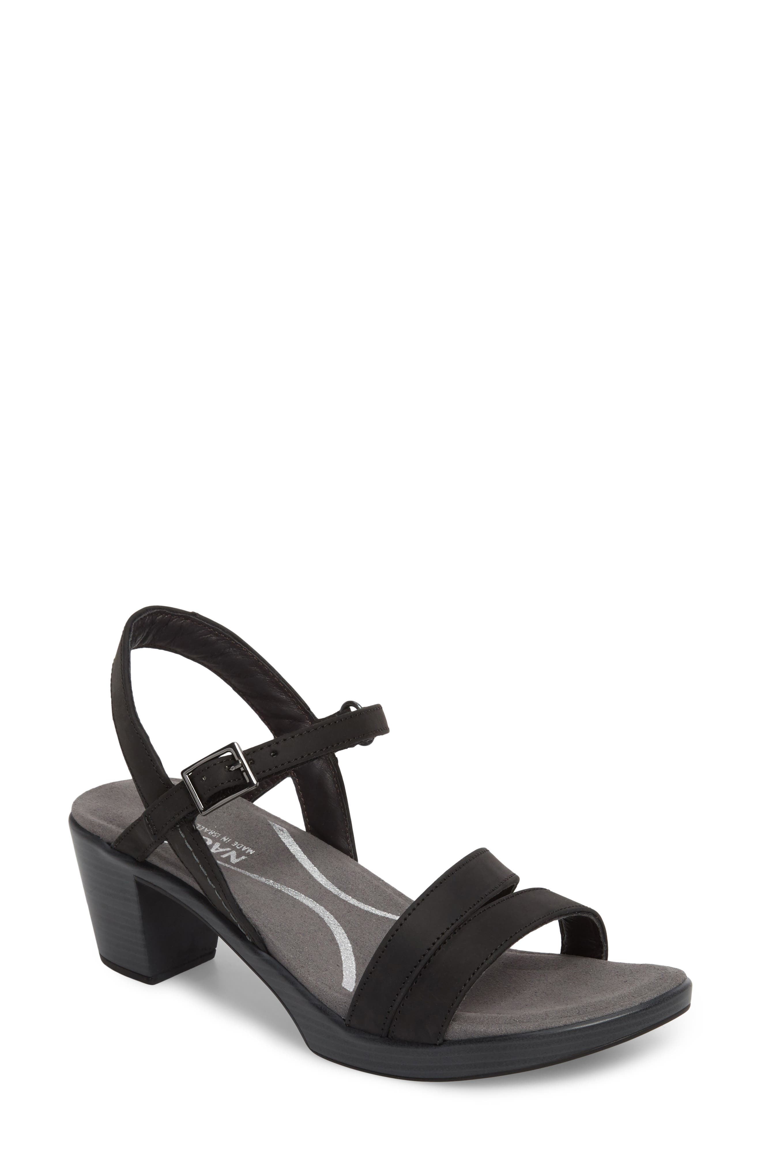 Bounty Sandal, Main, color, OILY COAL NUBUCK