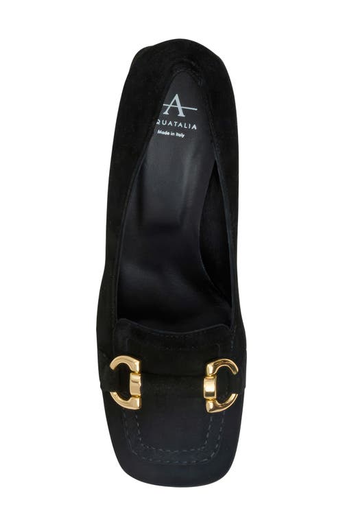 Aquatalia Corrina Loafer Pump In Black