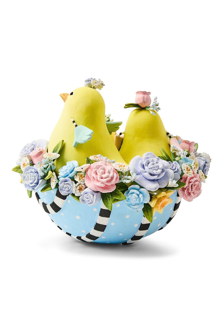 Patience Brewster Chicks in Egg Figurine, Alternate, color, BLUE