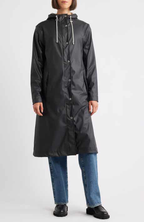 Ilse Jacobsen Hooded Longline Coated Raincoat