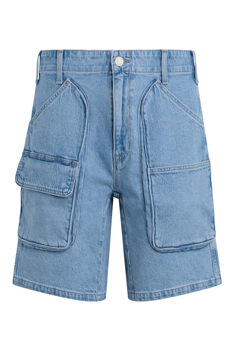 Industry Denim Cargo Shorts, Alternate, color, HAZY