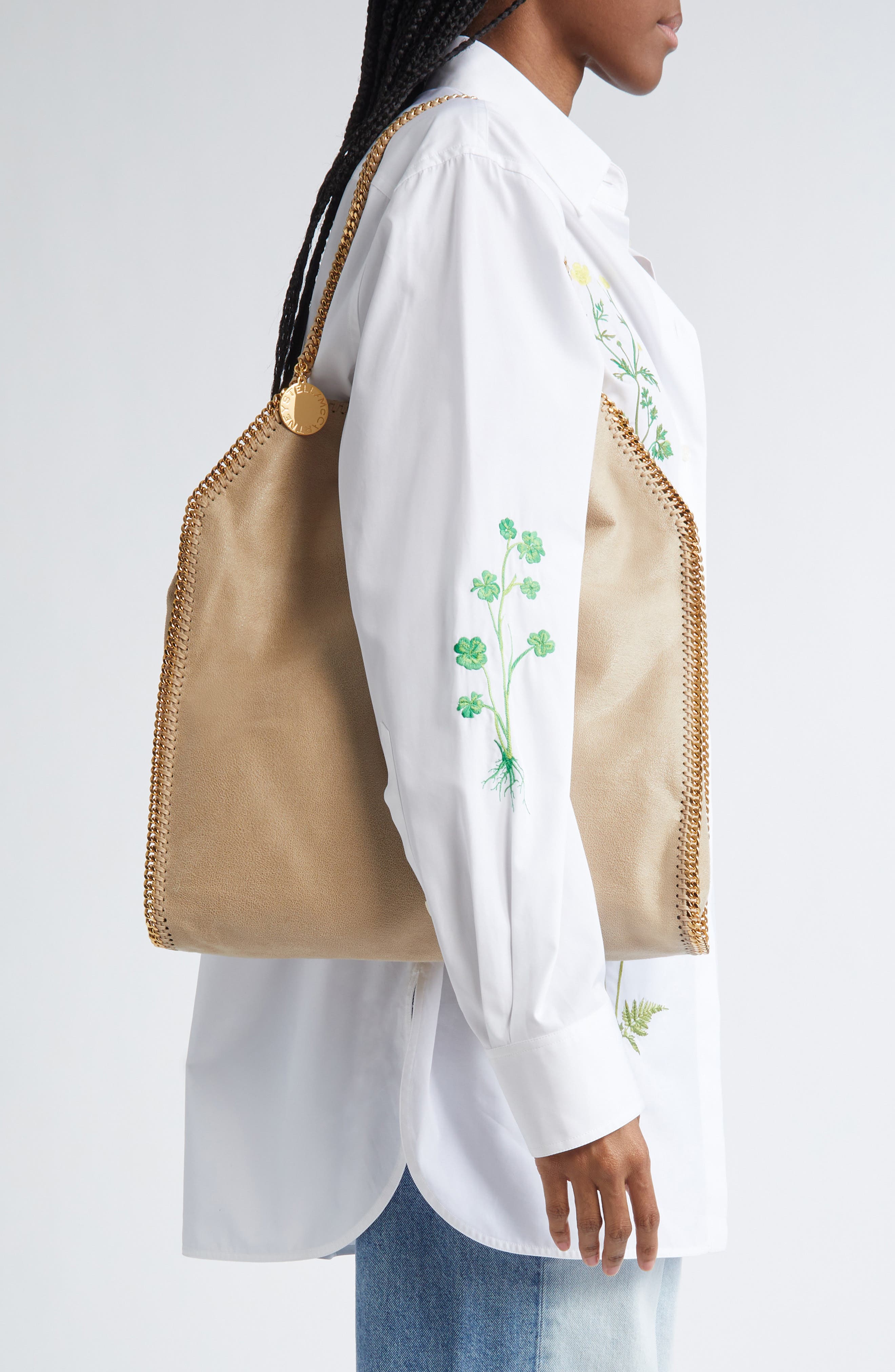 Stella McCartney Falabella Faux Leather Tote, Alternate, color, 