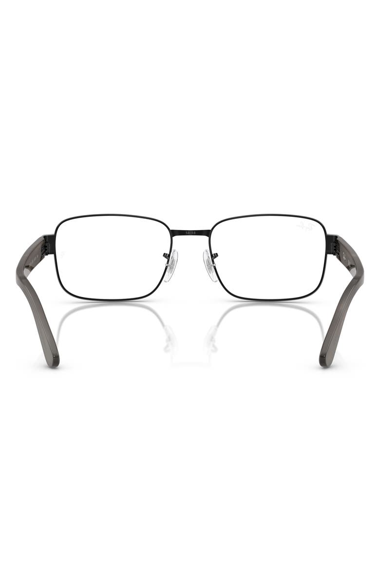 Ray-Ban 56mm Pillow Optical Glasses, Alternate, color, Black