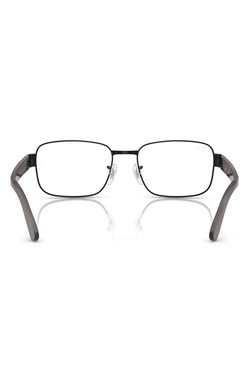 Ray Ban Ray-ban 56mm Pillow Optical Glasses In Black