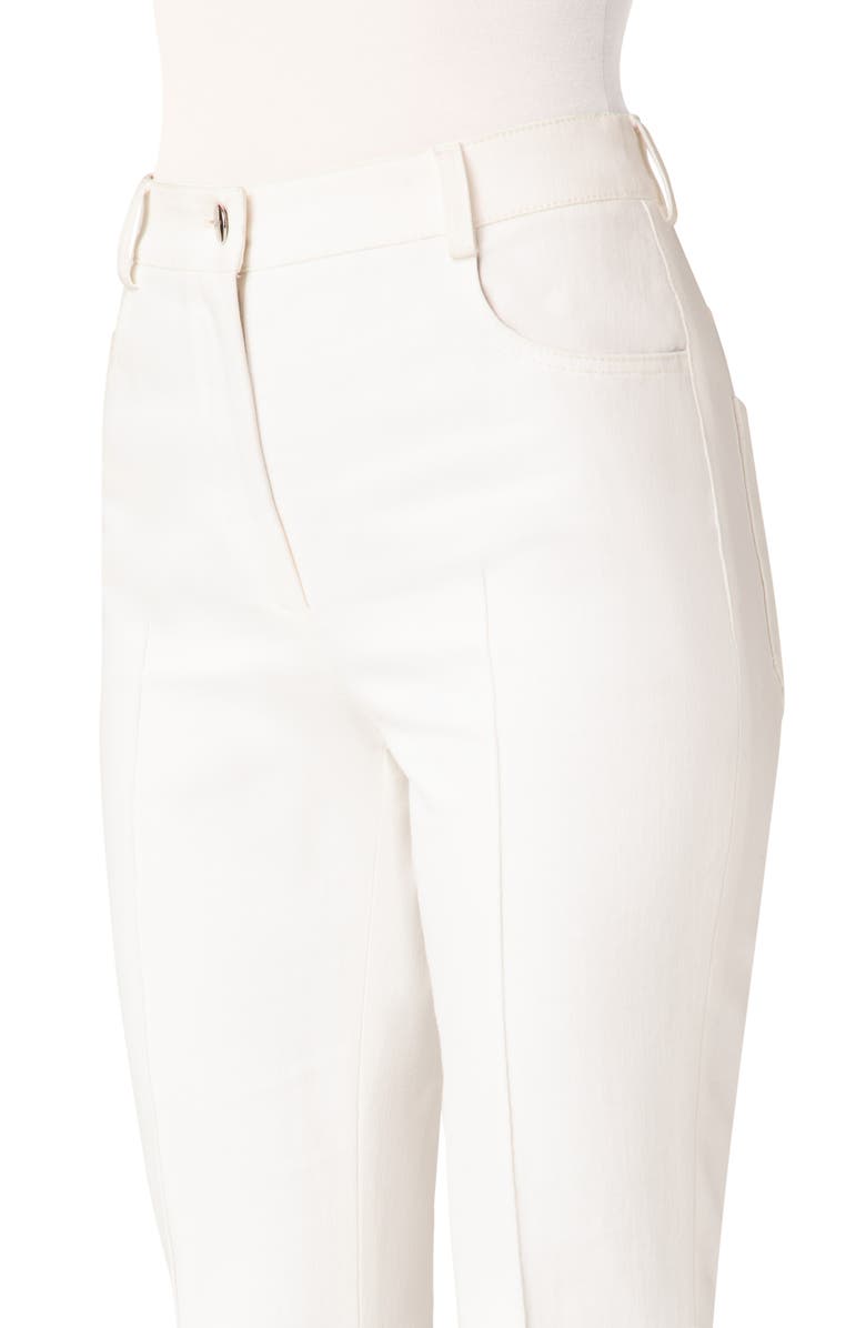 Akris Farid Double Face Cotton & Silk Blend Bootcut Pants, Alternate, color, 