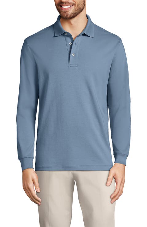 Long Sleeve Cotton Supima Polo Shirt