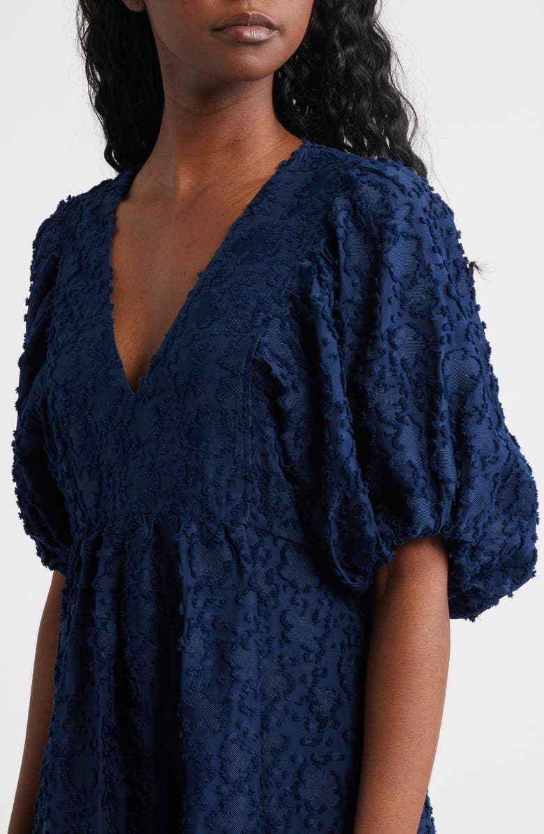 & Other Stories Jacquard Maxi Dress, Alternate, color, Blue Dark