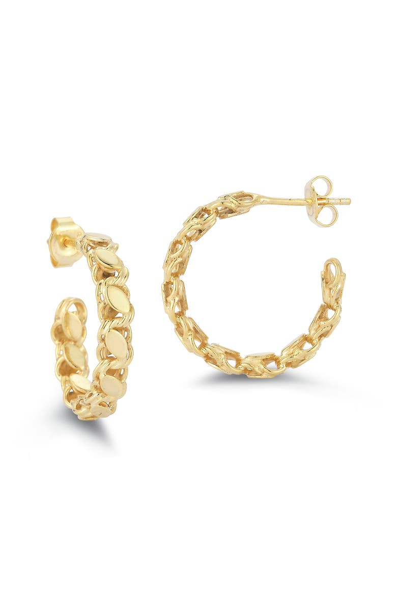 Textured Hoop Earrings, Main, color, GOLD
