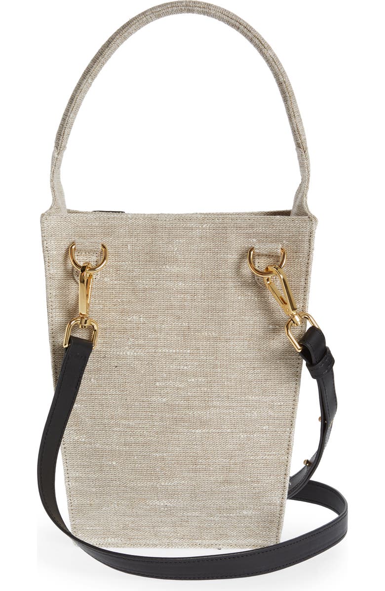 Vavvoune Mishe Linen & Leather Crossbody Bag, Alternate, color,