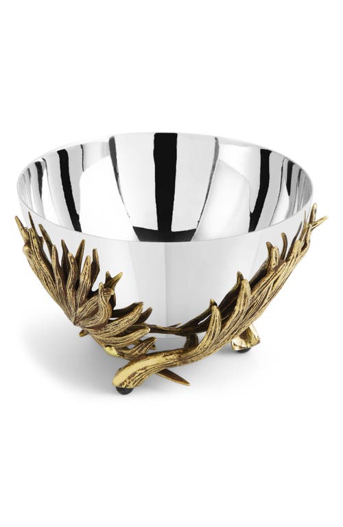 Michael Aram Palm Nut Dish In Silver