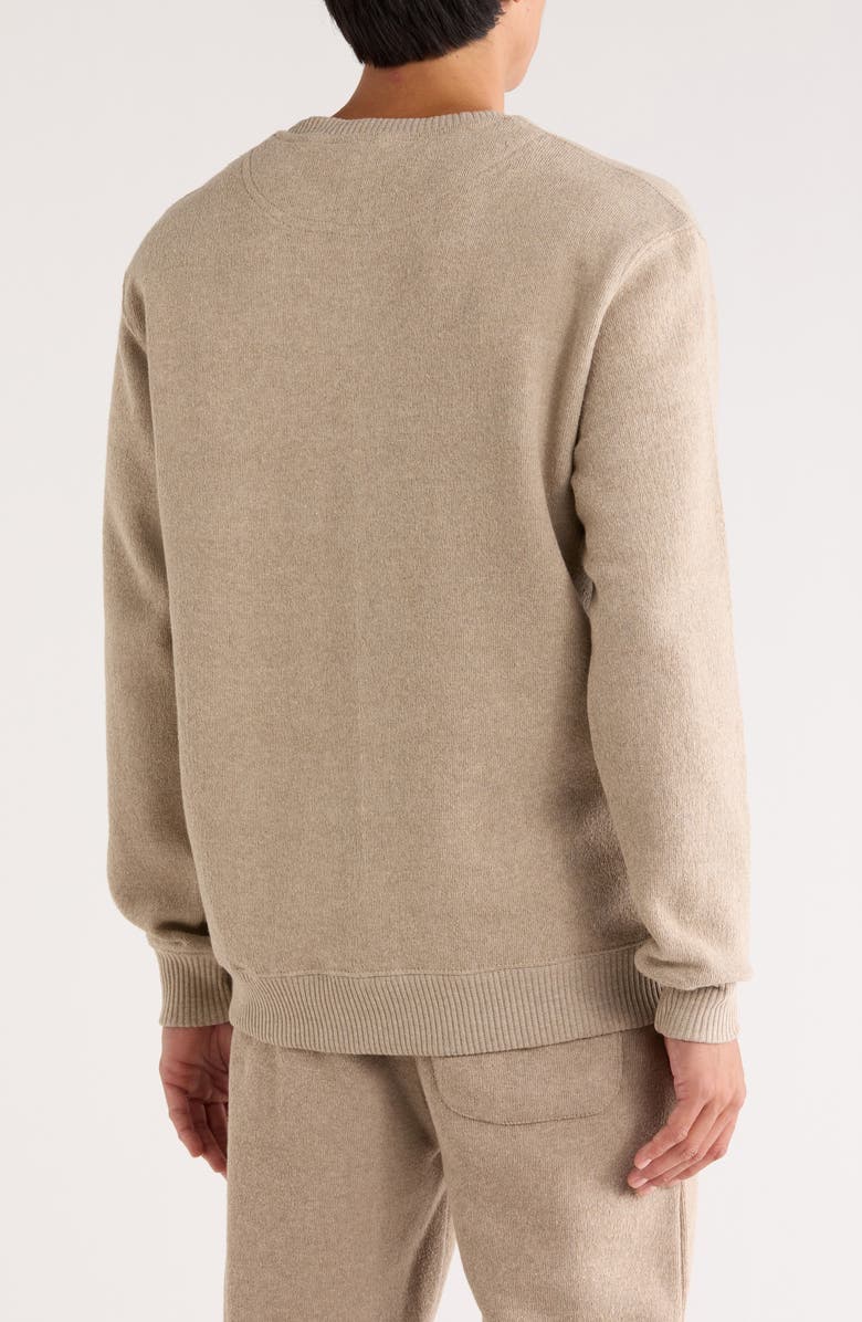 FLEECE FACTORY Nantucket Crewneck Sweater, Alternate, color, Heather Oatmeal