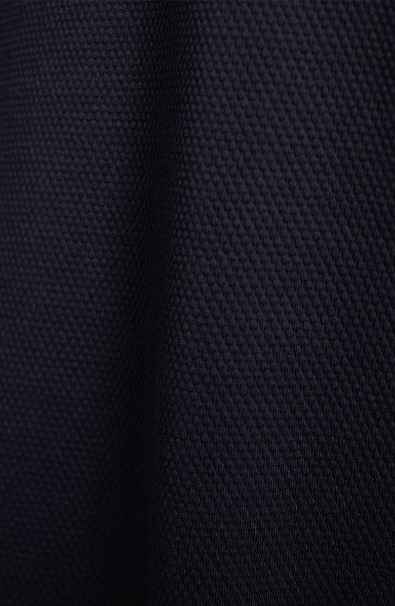 Bugatchi Textured Piqué Hoodie, Alternate, color, Black