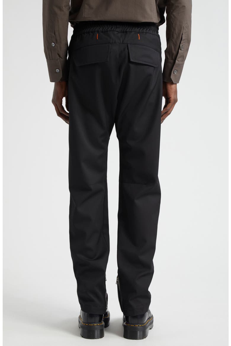 Moto Wool Pants, Alternate, color, BLACK