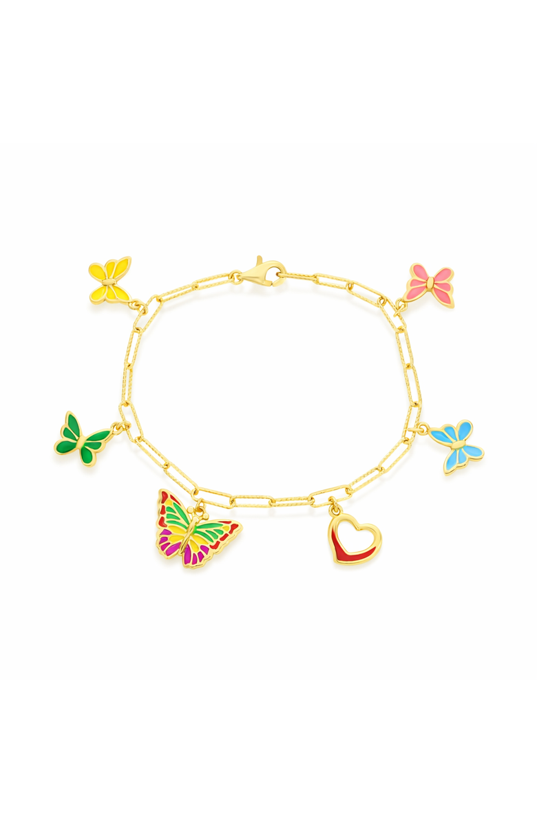 Donatello Gian Jewelry Set with Necklace, Bracelet & Hoops, Alternate, color, Gold