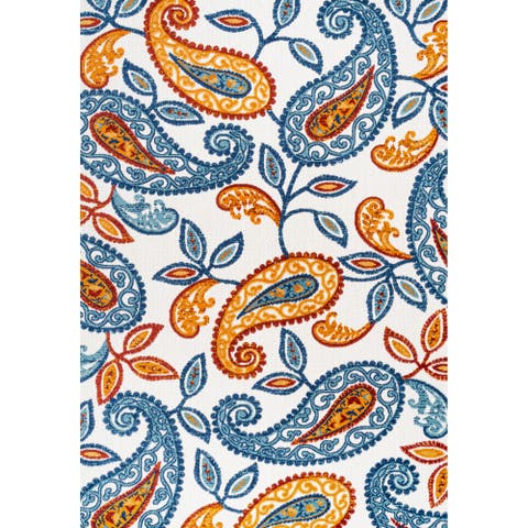 Julien Paisley High-Low Light Indoor/Outdoor Area Rug