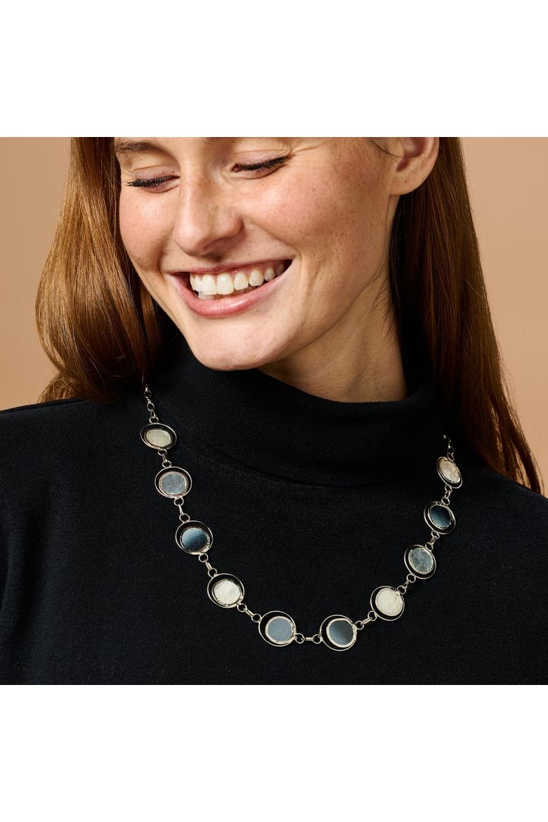 Moon Phase Necklace, Alternate, color, Multi Color