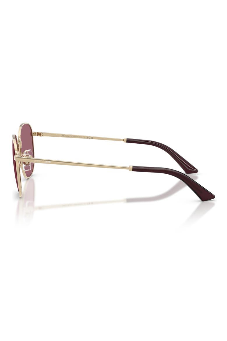 52mm Phantos Sunglasses, Alternate, color, PALE GOLD / VIOLET