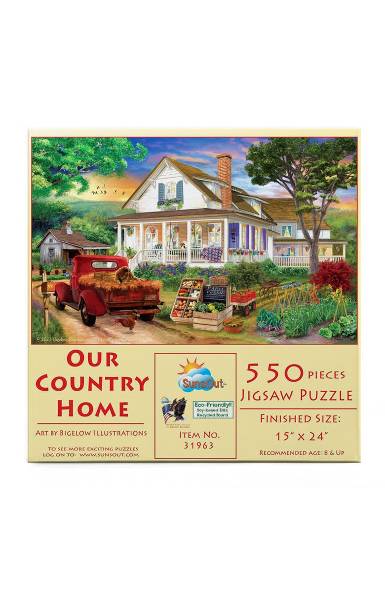 Sunsout Our Country Home 550 piece Jigsaw Puzzle for Adults, Alternate, color, Multicolor