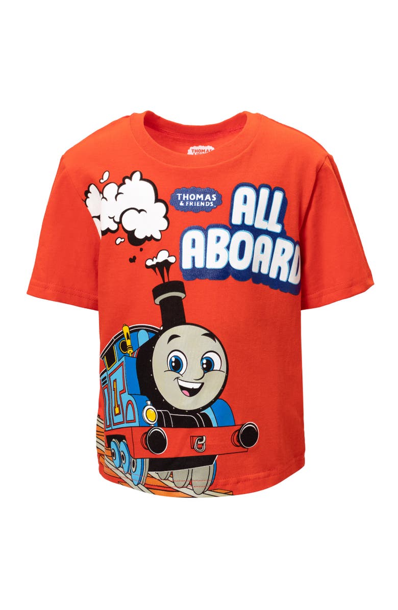 THOMAS & FRIENDS 3pc Tank Top, Tee & Shorts Set, Alternate, color, Blue /Gray /Red