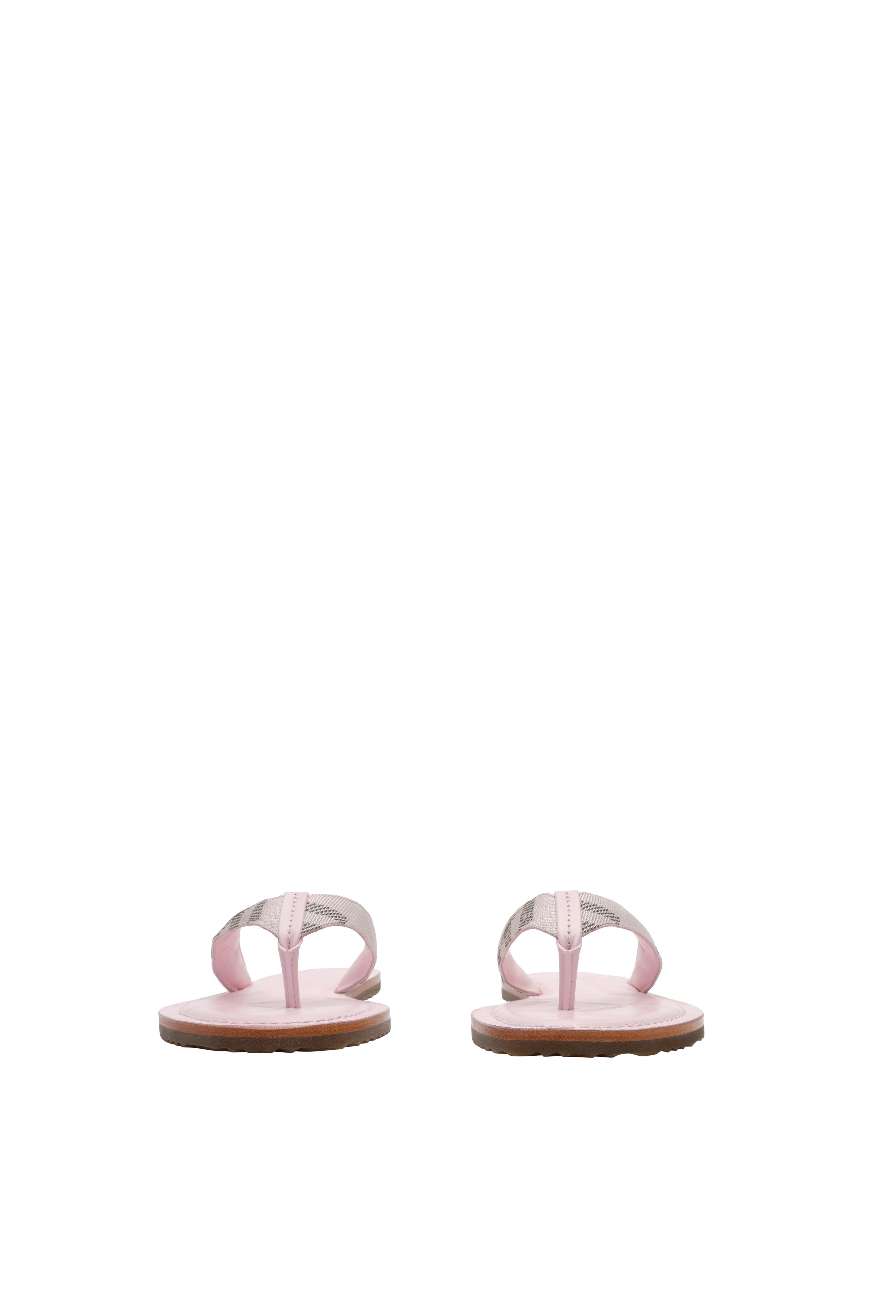 Burberry Check Pavilion Sandals, Alternate, color, Mallow Pink