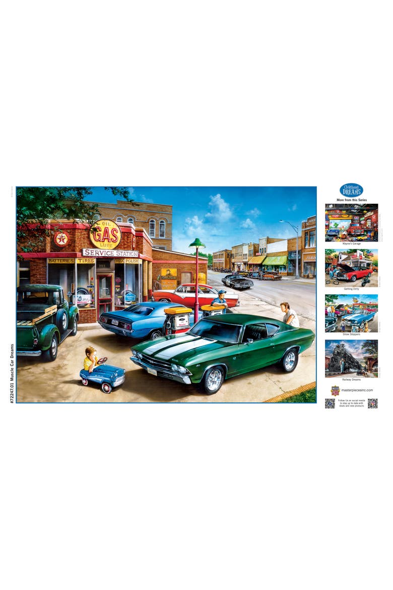 Muscle Car Dreams 1000pc Jigsaw Puzzle, Alternate, color, Multicolor