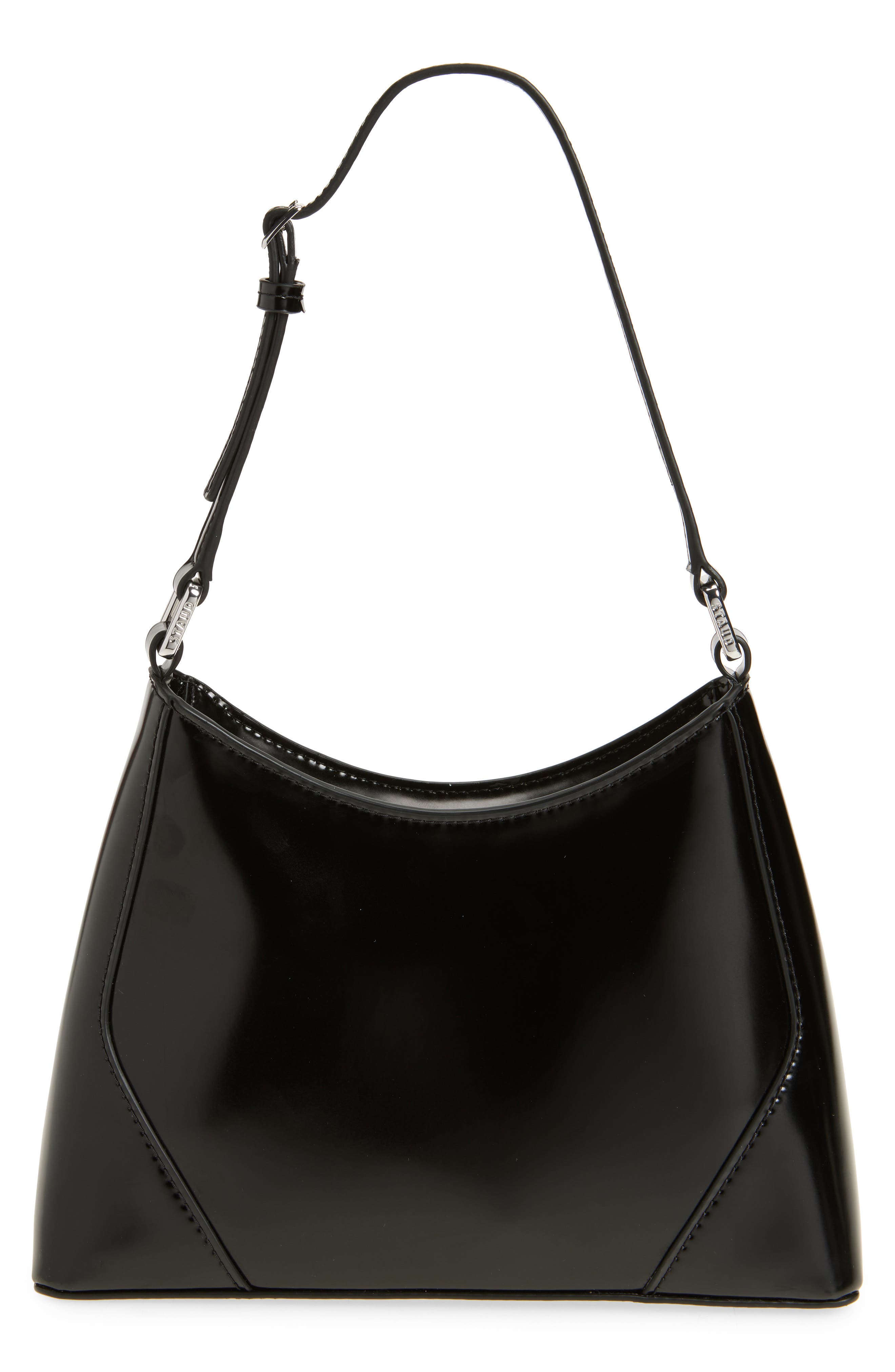 STAUD Linda Leather Shoulder Bag, Main, color, 