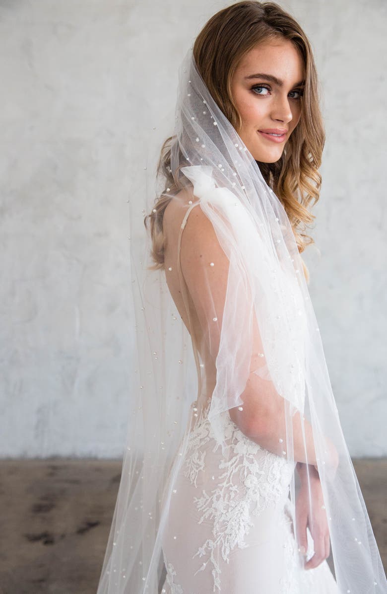 Brides & Hairpins Alora Tulle Veil, Alternate, color, Ivory
